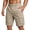 BR44_Beige, variant on Cargo Shorts for Men Button Knee Length Bermuda Shorts Summer Workout Hiking Casual Short Pants Light Green XL