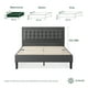 thumbnail image 1 of Base de Cama con Cabecera Matrimonial Zinus Dachelle Tapizada Con Botones Gris Oscuro. Fácil Armado, para Todas las Edades., 1 of 6