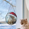 thumbnail image 4 of Hawk Ornament Christmas 2025, Hawk Stained Glass Window Sun Catcher – Decorative Hanging Ornament for Door or Living Room, 4 of 5