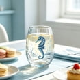 thumbnail image 7 of Tuvgenk Stemless Wine Glass with Aquatic Art for Cocktails Water and Coastal Home Decor, 7 of 7