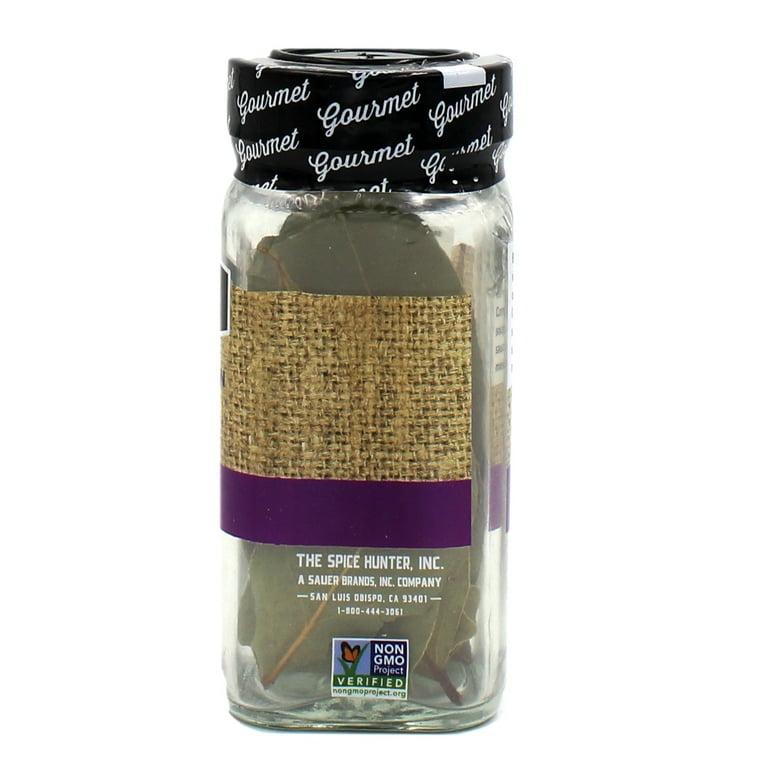 Spice Hunter Organic California Bay Leaves - Whole Bay Leaf Jar, Pack Of 6