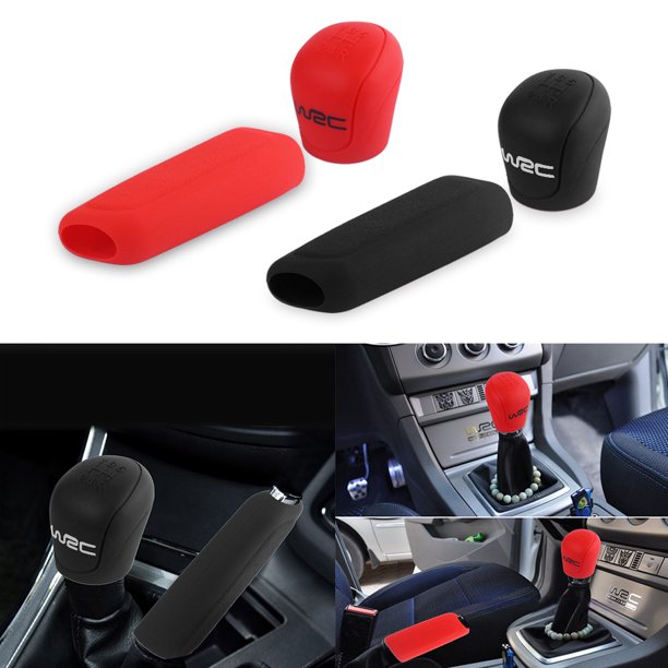 Silicona Antideslizante Ford Car Gear Shift Knob Cubierta Protectora Protector De Freno De Mano Para Stick-Shift Manual 2 Uds Noticed VI009086-00