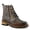 SLATE MULTI, variant on L'Artiste Rugup Leather Combination Booties for Women | Low Heel Ankle Boots for Women with Lace Up and Zipper Closure and Faux Fur Lining