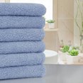 thumbnail image 4 of Hand Towels for Bathroom 13 x 29 Inches 100% Cotton (6 Pack), Soft & Highly Absorbent Oversized Cotton Guest Towels for Hotel Spa, Face Towels Washcloth Blue, 4 of 8