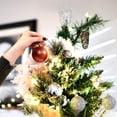 thumbnail image 4 of 3cm Christmas Baubles Tree Decorations, Christmas Tree Baubles, Christmas Decorative Baubles, Matte and Shiny Glittering Decorative Baubles, Festive Decoration Tree Bauble, 24 Pieces, 4 of 5