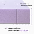 thumbnail image 6 of Mellow 3" Ventilated Memory Foam Mattress Topper with Lavender Infusion, Twin, 6 of 10