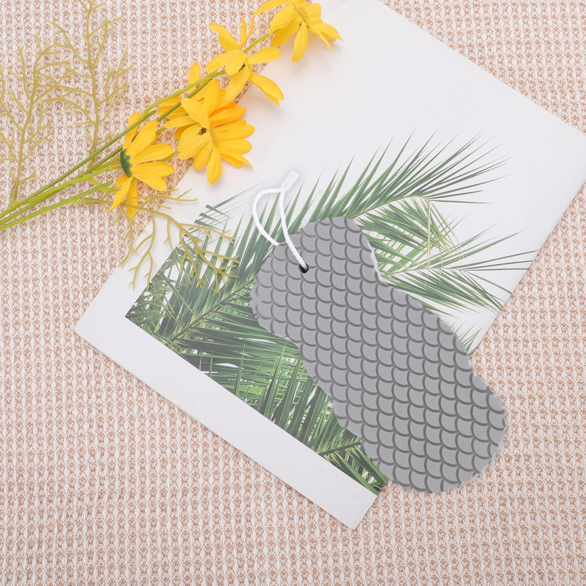 Unique Bargains Sponge Brush Body Scrubber for Bathroom 5.51"x2.55"x0.98" 1 Pc Gray