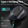 thumbnail image 4 of Ratón Inalámbrico Vertical Ergonómico con Perilla de Ajuste de Funciones, Ratón Inalámbrico Recargable de Modo Dual Bluetooth 2.4G, 4 of 5