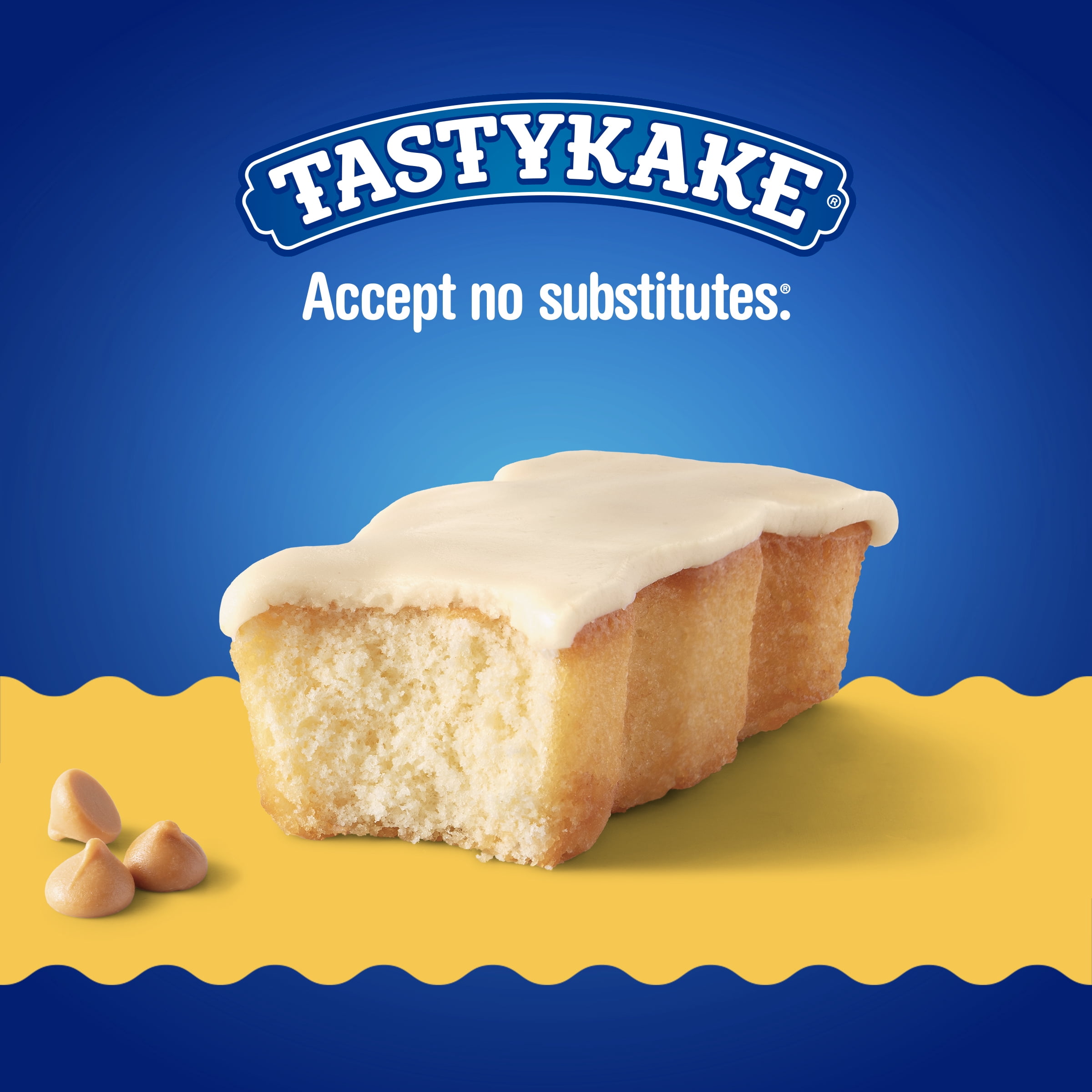 Tastykake Butterscotch Krimpets, Sponge Cakes with Butterscotch Flavored Icing, 3 oz, 3 Count
