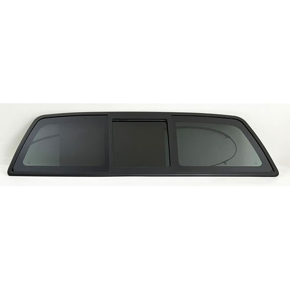 Power Back Slider Window Back Glass Compatible with Ford F150 2004-2014/Lincoln Mark LT 2006-2008 Models