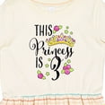 thumbnail image 4 of Inktastic This Princess is Three Third Birthday Girls Toddler Dress, 4 of 5