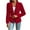 Red, variant on Womens Blazer Jackets Fall Winter Warm Open Front Business Work Suit Top Casual Loose Button Up Suit Jacket (Light Blue S)