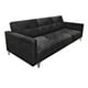thumbnail image 3 of Sofa Cama Reclinable El Bazar Store Paris Terciopelo Gris Oxford Futón 3 posiciones Brazos movibles Sala, 3 of 8