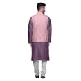 thumbnail image 3 of Atasi Ensemble de Pyjama Kurta Churidar Imprimé Traditionnel avec Veste Nehru pour Hommes, 3 of 5