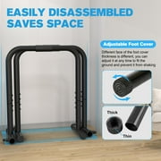 Adjustable Parallette Dip Bar Station Fitness Workout Dip Stand Station Machine for Home