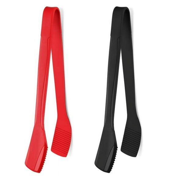 2Pcs Silicone Kitchen Tongs 11 Inch for Cooking Serving with Tips Toast Salad A