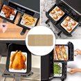 thumbnail image 2 of Multipurpose Cooking Liner, Heat Resistant Non-Stick Waterproof Perforated Parchment Paper for Air Fryer, Microwave Ovens, Easy Clean Disposable Air Fryer Liners for Kitchen (14, 2 of 5