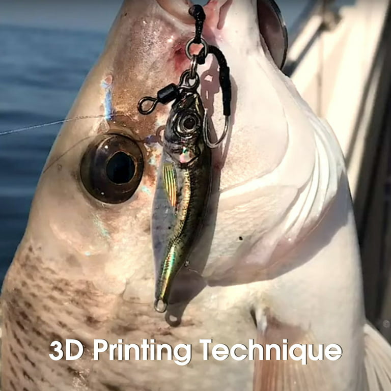 UDIYO 80g/8cm Fish Lure Bait Life-like Tempting Vivid 3D Print