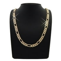 14K  Gold Filled  Mate Finish  Figaro Chain 24" unsex