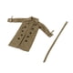 thumbnail image 4 of Gabardina en miniatura a escala 1:12 para cosplay, para vestir, figura masculina de moda. Verde, 4 of 9