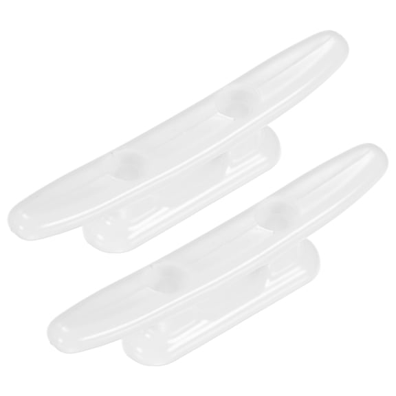 Uxcell 2pcs Boat Cleats Dock 3 Inch Kayak Rope Tie Cleat 29mm for Marine White