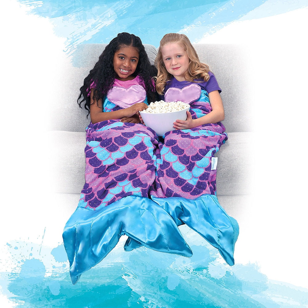 Snuggie Tails Soft Cuddly Blanket Mermaid As Seen On Tv Walmart Com Walmart Com