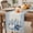 Sky Blue, variant on Thanksgiving Pumpkin Table Runner - 36 Inch Long Fall Blue Eucalyptus Country Flowers Cotton and Linen Blended Dress Scarves Farmhouse Table Runner for Kitchen Dining, Coffee Table, 13" x 36"