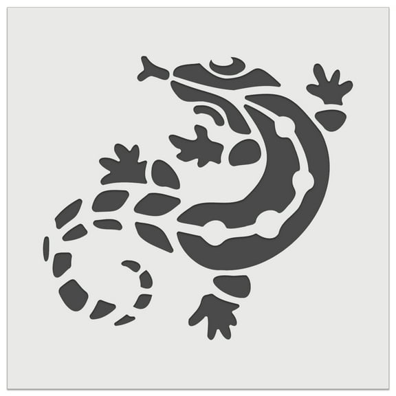 Southwestern Style Tribal Gecko Lizard DIY Cookie Wall Craft Stencil - 5.5 Inch