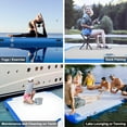 thumbnail image 4 of 6ft/8ft/10ft/12ft Floating Dock Water Platform, Multi-People Inflatable Floating Mat, Dock Platform for Lake/Boats/Island/Swimming Pool, 4 of 5