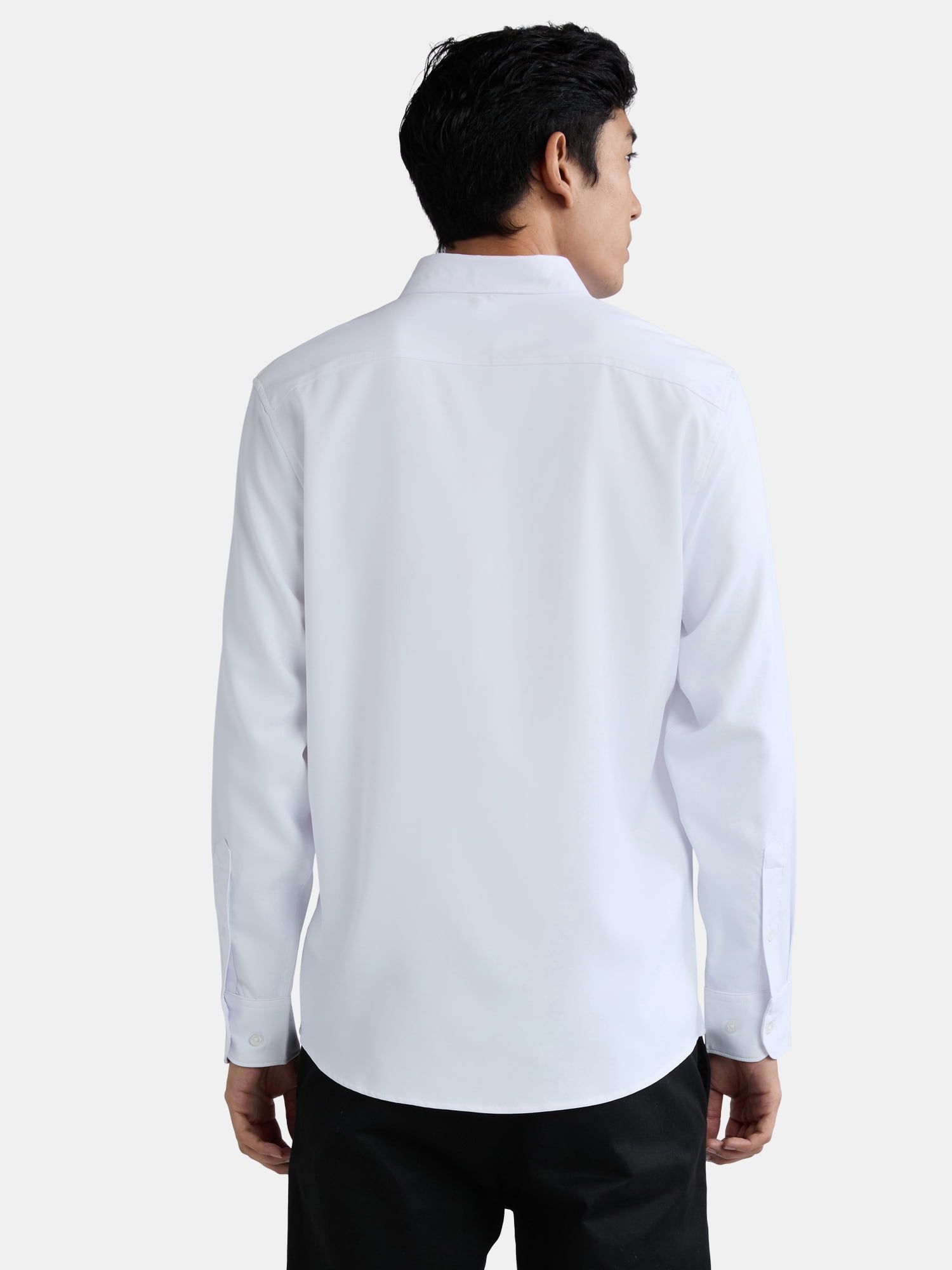 George Men’s Performance Dress Shirt with Long Sleeves, Sizes S-3XL