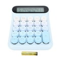 thumbnail image 2 of Calculadora de Interruptor Mecánico Con Botones Grandes, Calculadora de Escrito de 24 Teclas Con Pantalla Lcd, Suspensión Automática, Calculadora Estética para Estudiantes, 2 of 7