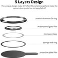 thumbnail image 4 of 3 Pack IPhone 13 Pro Max (6.7 Inch)/ IPhone 13 Pro (6.1 Inch) Camera Lens Protector,Anti Scrach HD Tempered Glass Metal Camera Screen Protector Shockproof Cover Film,Gold, 4 of 7