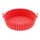thumbnail image 1 of Fryer Liner Round Thickened Food Grade Silicone Flexible Easy to Clean Reusable Fryer Pot Red, 1 of 5