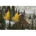 thumbnail image 2 of Grall, Don 32x23 Gold Ornate Wood Framed with Double Matting Museum Art Print Titled - CO, Uncompahgre NF, An abandoned mine in fall, 2 of 4