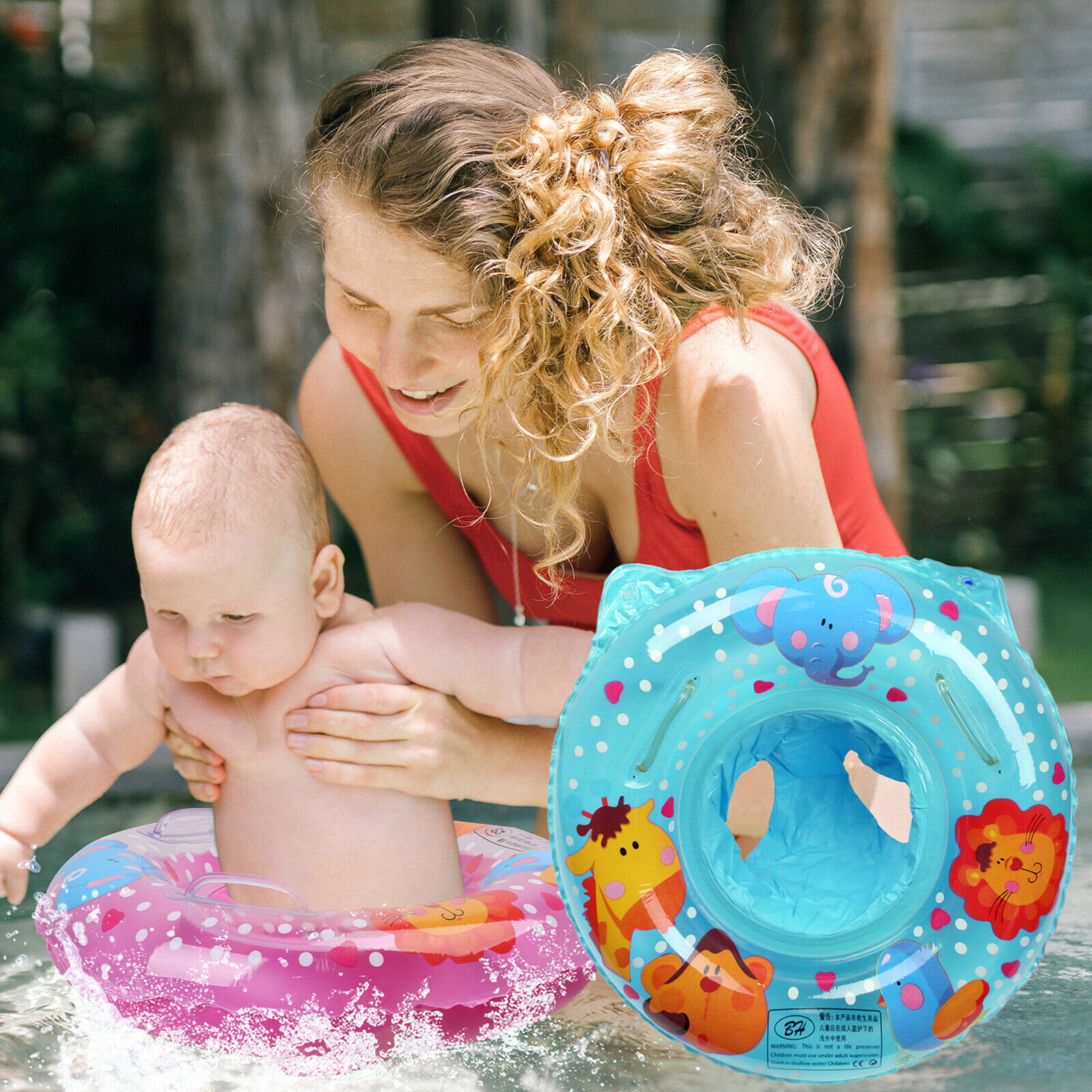 Baby Swimming Ring Inflatable Float Toddler Kid Water Pool Swim Aid Toys 