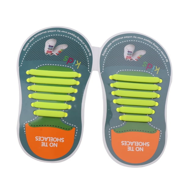 Cordones de Zapatillas de Running de Silicona Elástica Plana Impermeable Macarena Amarillo