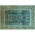 thumbnail image 1 of Ahgly Company Indoor Rectangle Oriental Light Blue Traditional Area Rugs, 3' x 5', 1 of 4