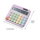 thumbnail image 3 of Calculadora mecánica VALSEEL, calculadora bonita con pantalla de 12 dígitos para uso diario y de oficina básico, calculadora estilo máquina de escribir vintage con energía solar y batería, útiles, 3 of 3