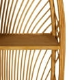 thumbnail image 4 of Harmony Brown Arch Rattan Boho Tiered Wall Shelf, 4 of 6