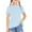 Sky Blue, variant on Plebaso Girls Summer Tops Casual Short Sleeve Flowy Tunic Shirts Little Girls Solid Color Loose Blouses