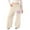 Beige, variant on Gelikeya Girls Wide Leg Sweatpants Bowknot Open Bottoms Straight Leg Joggers Elastic Drawstring Joggers with Pockets Back To School Clothing, Wine & 11-12 Years