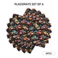 thumbnail image 2 of Placemats Set Of 4 / 6, Colorful Off Road Racing Placemats For Dining Table Indoor/Outdoors Heat Resistant Washable Placemats 18" X 12", 2 of 8