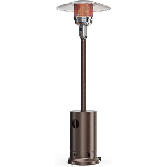 48,000 BTU Outdoor Propane Patio Heater with Safety Protection - Powerful Heat for Outdoor Restaurants, Gardens and Events