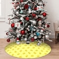 thumbnail image 4 of Cauagu 36" Christmas Tree Skirt Cheese 1 Pattern Christmas Tree Decorations Tree Mat for Xmas Decorations Occasion Holiday Home Decor -36", 4 of 7