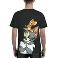 thumbnail image 6 of Tom And Jerry Men's T-Shirt Graphic Print Crew Neck Unisex Short Sleeve Hip Hop Adults Tees Top Streetwear, 6 of 8