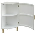 thumbnail image 4 of TMS Jenica Corner Cabinet with Faux Marble Top, White, 4 of 7