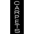 thumbnail image 1 of Vertical Carpet LED Neon Sign 24" Tall x 10" Wide - inches Black Square Cut Acrylic Backing, with Dimmer - Premium built indoor Sign for Storefront, Store interior, Exhibition, Decor., 1 of 7
