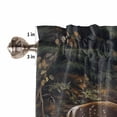 thumbnail image 5 of Bedroom Curtains 63 Inches length, Forest Deer Window Treatment Curtain Drapes, Farmhouse Vintage River Elk Rod Pocket Curtain Panels for Living Room Kitchen, 42"x63", 2 Panels, 5 of 7