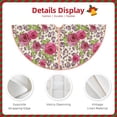 thumbnail image 4 of KLL Rose Mix Leopard 4 Christmas Tree Skirt 36" ,Party Decorations Farmhouse for Christmas Decorations Holiday Party, 4 of 6
