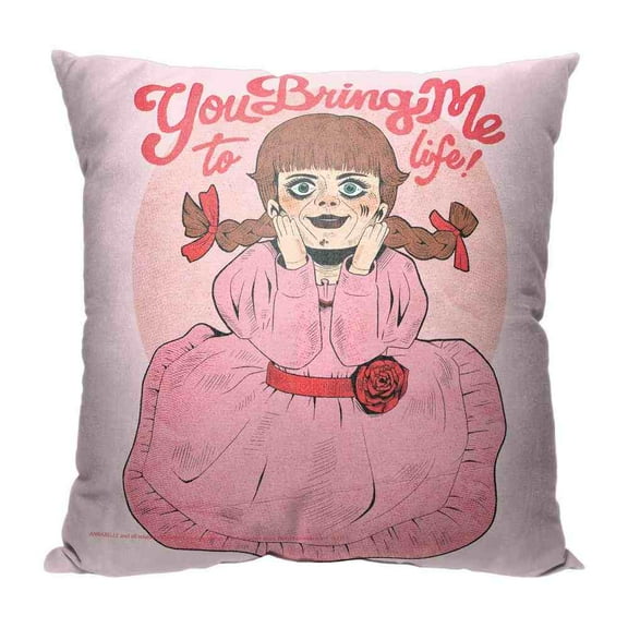 Warner Bros Annabelle Bring Me To Life Kids Printed Throw Pillow